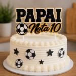 Arquivo De Corte Topo de Bolo Papai Nota 10