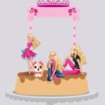 Topo de Bolo - Barbie - Arquivo Digital