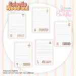 Arquivo Digital Combo Bloco de Anotações Coleção Woodland