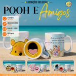 Canecas Pooh e Amigos - Arquivo Digital