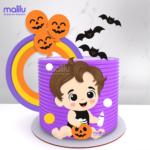 Arquivo de Corte Topo de Bolo Halloween Menino Baby