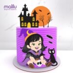 Arquivo de Corte Topo de Bolo Halloween Menina