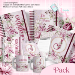 Arquivo Digital Pack Floral Rosa