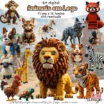 Kit Digital Animais em LEGO