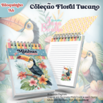 Bloquinho A6 Coleção Floral Tucano - Arquivo Digital