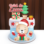Arquivo de Corte Topo de Bolo Ursinho Natal