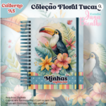Arquivo Digital Caderno A5 Coleção Floral Tucano