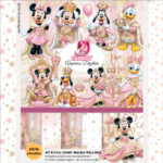 Kit Digital Disney Realeza Rosa