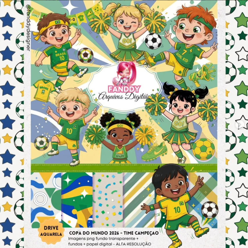 87-COPA DO MUNDO TIME CAMPEÃO Kit Digital Copa do Mundo Time Campeão - Imagem 1