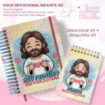 Arquivo Digital Pack Devocional Infantil A5+Bloquinho A6 N1