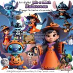 Kit Digital Lilo e Stitch Halloween