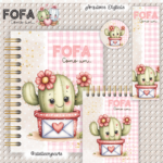 Arquivo Digital Kit Cactos Fofos