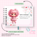 Arquivo Digital Álbum de Recordações Horizontal A5 Boneca - Imagem 5