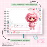 Arquivo Digital Álbum de Recordações Horizontal A5 Boneca - Imagem 4