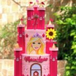 Topo de Bolo - Barbie Castelo - Arquivo Digital