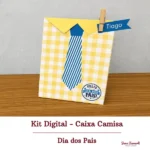 Caixinha Camisa - Dia dos Pais - Arquivo Digital