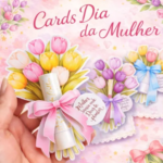 Card Tulipa - Dia da Mulher - Arquivo Digital