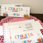 Envelope Etiquetas Escolares - Arquivo Digital
