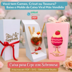 Caixas Taça 5 Modelos - Arquivo Digital