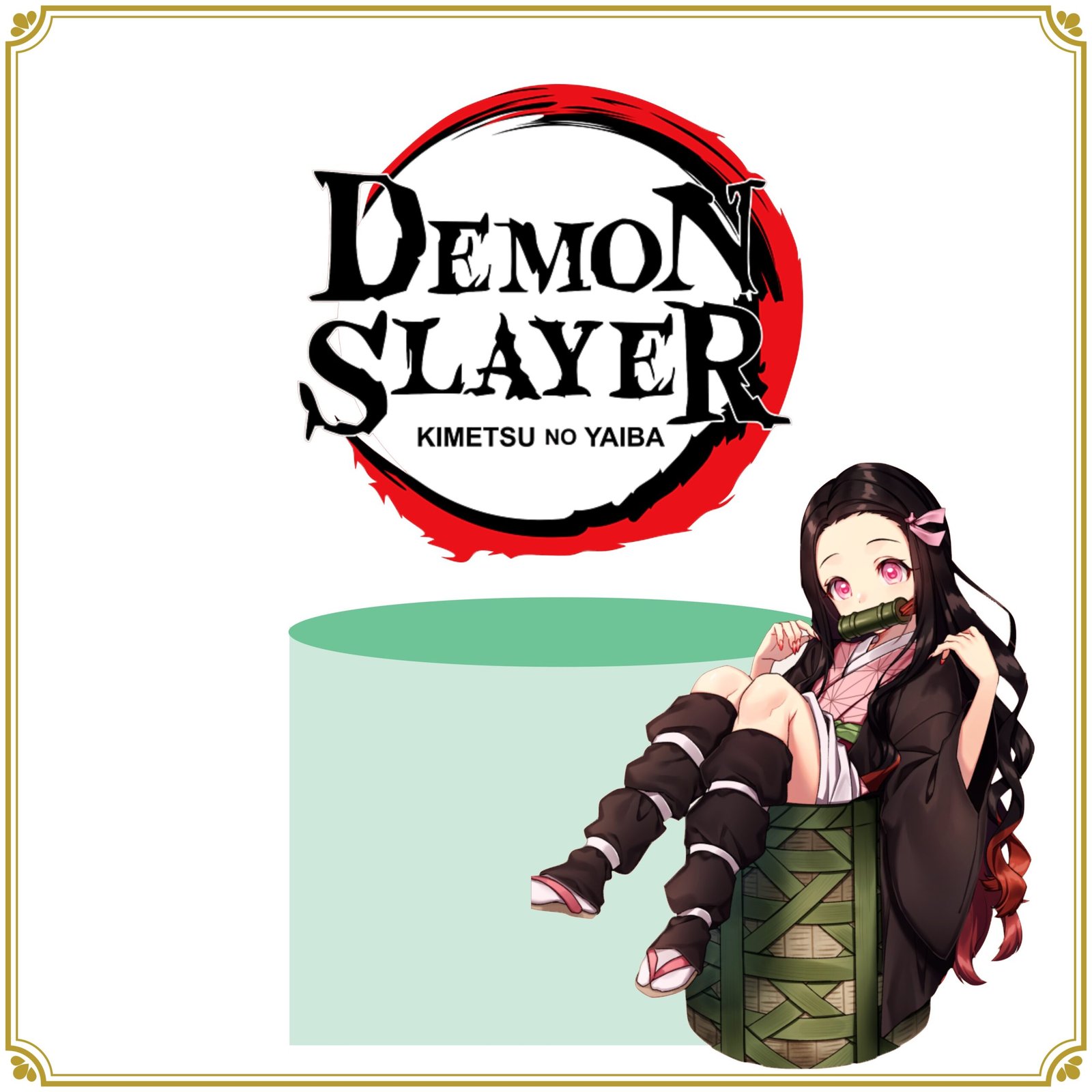 1 - Topo De bolo Demon Slayer Topo de Bolo - Demon Slayer - Arquivo Digital - Imagem 1