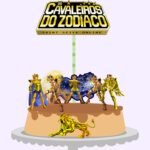 Topo de Bolo - Cavaleiros do Zodíaco - Arquivo Digital