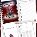 Stranger Things - Agenda Escolar - Arquivo Digital