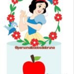 Topo de Bolo - Branca de Neve - Arquivo Digital
