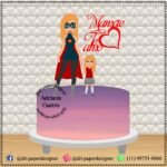 Topo de Bolo - Dia das Mães - Arquivo Digital