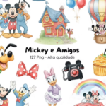 Kit Digital Mickey e Amigos