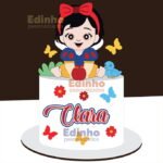 Topo de Bolo - Branca de Neve - Arquivo Digital