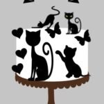 Topo de Bolo - Gatinho - Arquivo Digital
