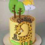 Topo de Bolo - Girafa - Arquivo Digital