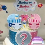 Topo de Bolo - Chá Revelação - Arquivo Digital