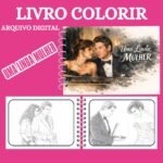 Livro de Colorir - Uma Linda Mulher - Arquivo Digital