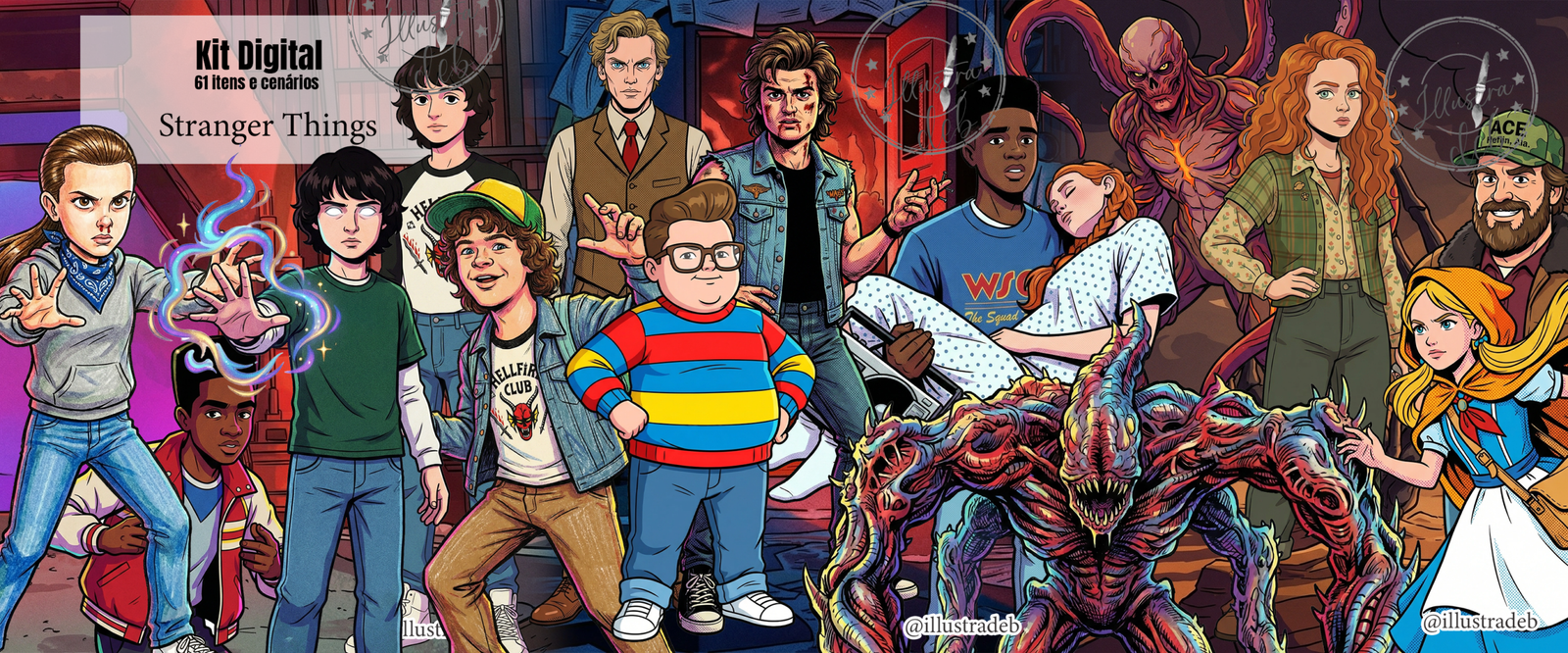 134 - Stranger Things Kit Digital Stranger Things - Imagem 1