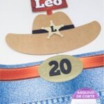Topo de Bolo - Cowboy - Arquivo Digital