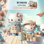 Kit Digital Hello Kitty Viagem