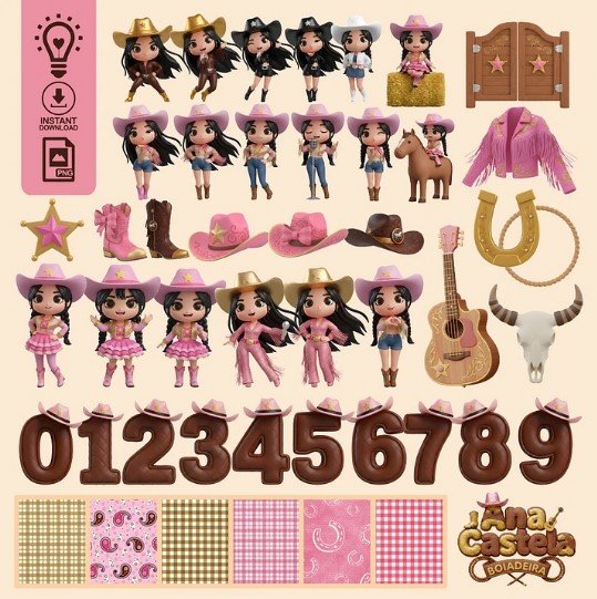 15 - Ana Castela Kit Digital Ana Castela - Imagem 1