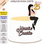 Topo de Bolo - Grávida - Arquivo Digital
