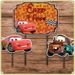 Topo de Bolo - Carros Disney - Arquivo Digital