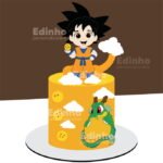 Topo de Bolo - Dragon Ball - Arquivo Digital