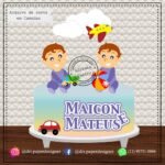 Topo de Bolo - Gêmeas - Arquivo Digital