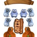 Topo de Bolo - Grizzy and Lemmings - Arquivo Digital