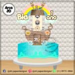 Topo de Bolo - Arca de Noé - Arquivo Digital