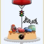 Topo de Bolo - Carros Disney - Arquivo Digital