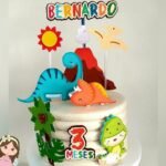 Topo de Bolo - Dinossauro - Arquivo Digital