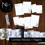 Combo Miolo e Papéis Garça - Arquivo Digital