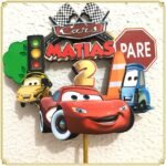 Topo de Bolo - Carros Disney - Arquivo Digital
