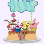 Topo de Bolo - Bob Esponja - Arquivo Digital