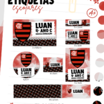Etiquetas Escolar Flamengo - Arquivo Digital